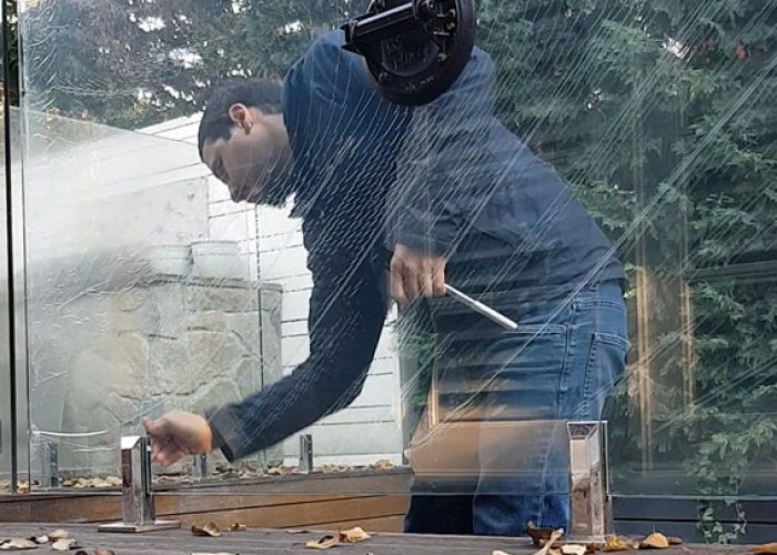 glass pool fence installation sharp glass